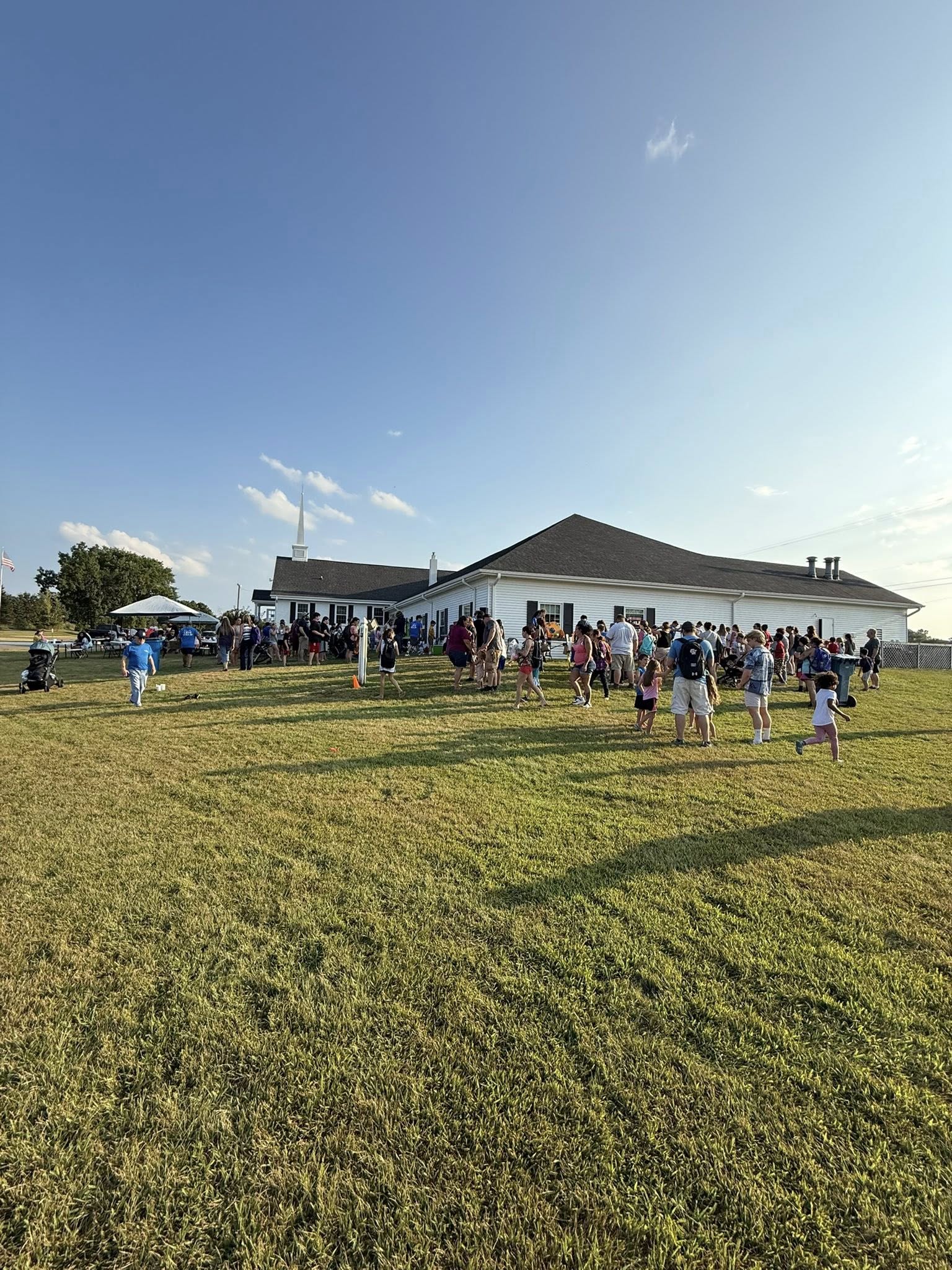 Congregation at our Christian church in Grass Lake Michigan
